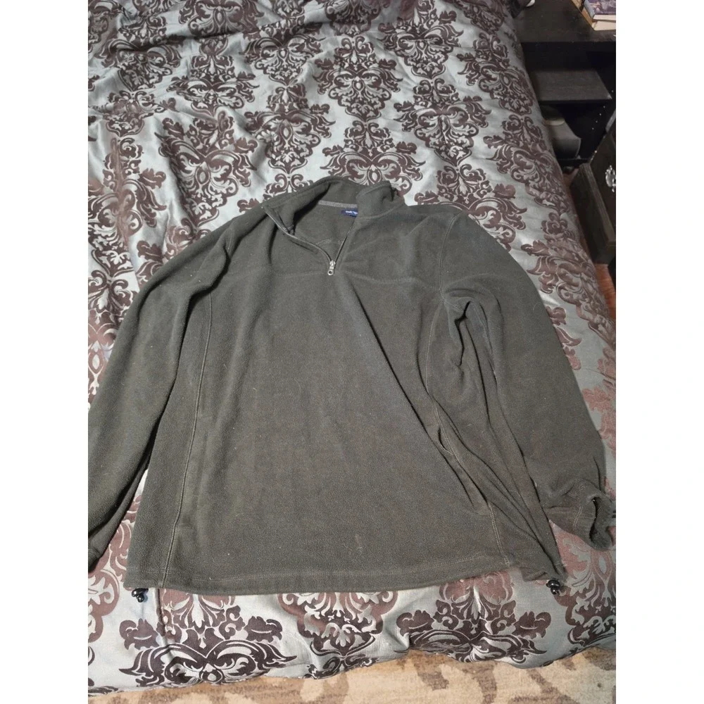 Croft And Barrow 1/4 Zip Long Sleeve Pullover Sweater X Large Green